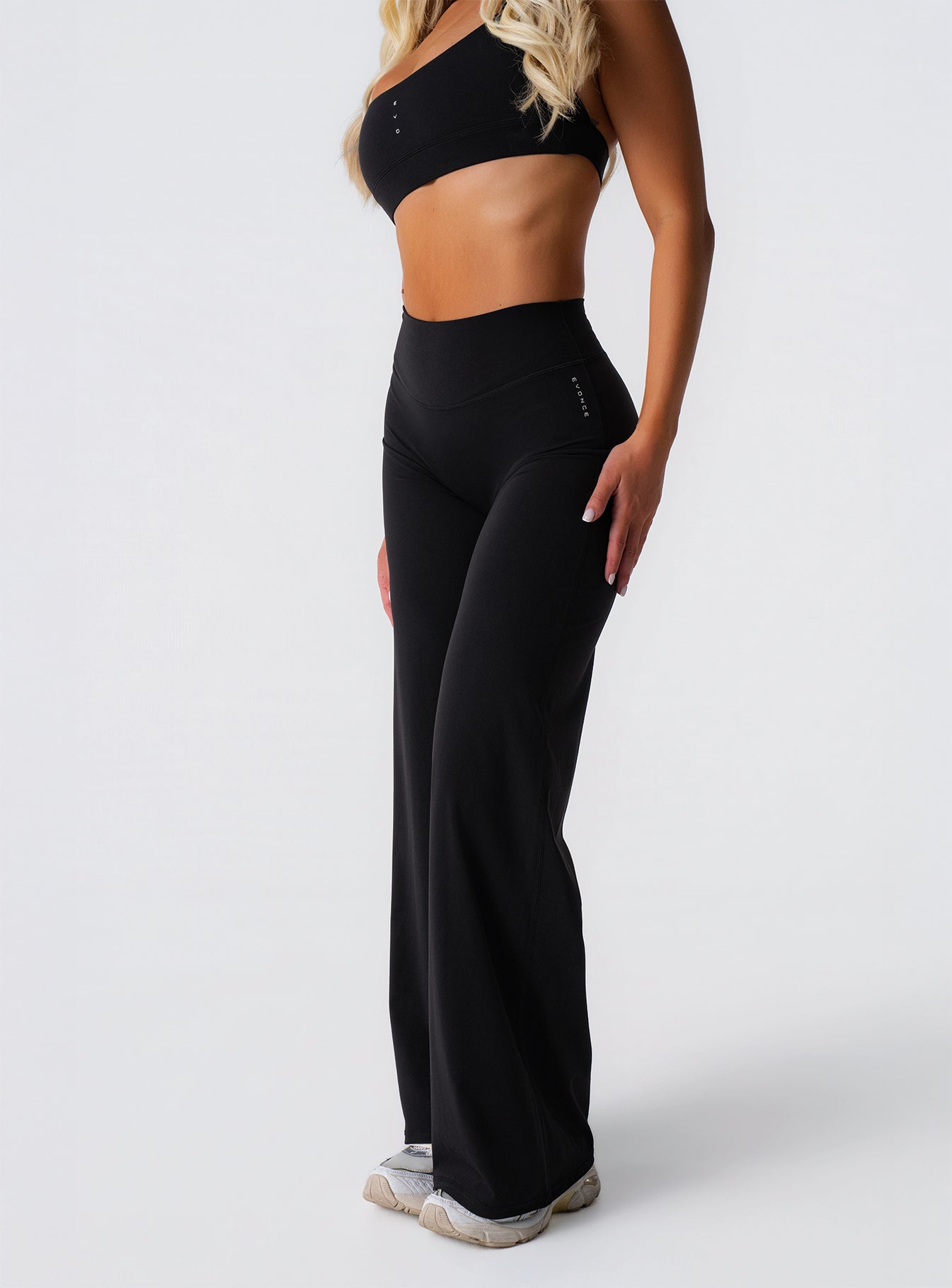 Women's Wide Leg Leggings Black | EVDNCE