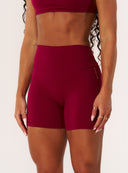 Cloud Compression Mid Rise Shorts - Beet
