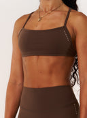 Cloud Compression Square Back Bra - Malt