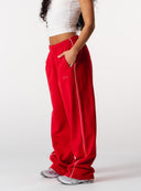 Core Relaxed Track Pants - Red