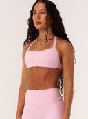 Cloud Compression Luxe Halter Bra - Avalon Pink
