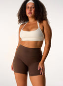 Cloud Compression Mid Rise Shorts - Malt