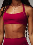 Cloud Compression Luxe Halter Bra - Beet