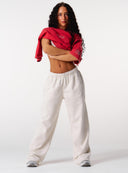 Core Relaxed Track Pants - Grey Marl