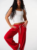 Core Relaxed Track Pants - Red