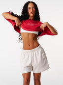 Core Relaxed Track Shorts - Grey Marl