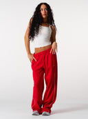 Core Relaxed Track Pants - Red