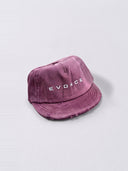 EVD 5-Panel Short Brim Cap in Berry / White, product shot