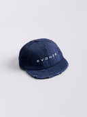 EVD 5-Panel Short Brim Cap in Blue / White, product shot