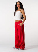 Core Relaxed Track Pants - Red