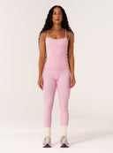 Cloud Compression Square Back Tank - Avalon Pink