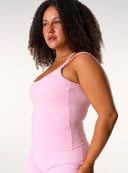 Cloud Compression Backless V Tank - Avalon Pink