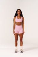 Cloud Compression Mid Rise Shorts - Avalon Pink