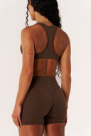 Cloud Compression Open Racer Back Bra - Malt