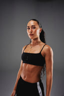 Cloud Compression Strappy Crop - Black