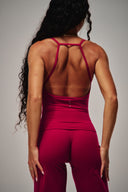 Cloud Compression Square Back Tank - Beet