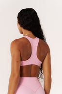 Cloud Compression Open Racer Back Bra - Avalon Pink