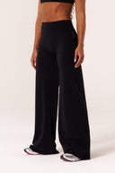Cloud Compression Wide Leg Leggings - Black