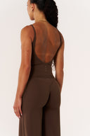 Cloud Compression Backless V Tank - Malt