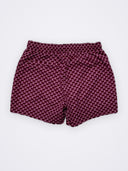 [men] Essentials Euro Boardshorts Berry flat lay back