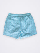 [men] Essentials Euro Boardshorts Light Blue flat lay back