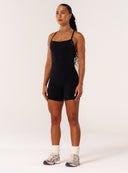 Cloud Compression Square Back Tank - Black