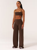 Cloud Compression Wide Leg Leggings - Malt