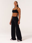 Cloud Compression Square Back Bra - Black