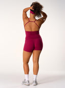 Cloud Compression Square Back Tank - Beet