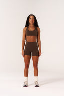 Cloud Compression Open Racer Back Bra - Malt