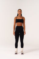 Cloud Compression Strappy Crop - Black