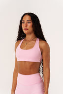 Cloud Compression Open Racer Back Bra - Avalon Pink