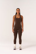 Cloud Compression Open Racer Back Tank - Malt