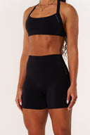 Cloud Compression Luxe Halter Bra - Black