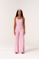 Cloud Compression Open Racer Back Tank - Avalon Pink