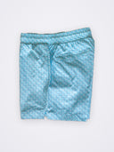 [men] Essentials Euro Boardshorts Light Blue flat lay side