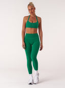 Cloud Compression Mid Rise Leggings - Palm Green