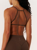 Cloud Compression Square Back Bra - Malt