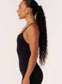 Cloud Compression Square Back Tank - Black