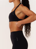Cloud Compression Luxe Halter Bra - Black