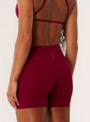 Cloud Compression Mid Rise Shorts - Beet