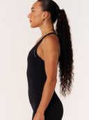Cloud Compression Open Racer Back Tank - Black