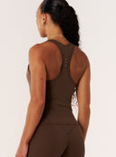 Cloud Compression Open Racer Back Tank - Malt