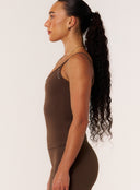 Cloud Compression Backless V Tank - Malt