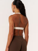 Cloud Compression Luxe Halter Bra - Vanilla