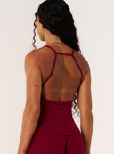Cloud Compression Square Back Tank - Beet
