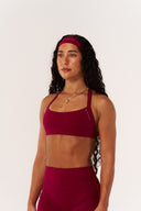 Cloud Compression Luxe Halter Bra - Beet