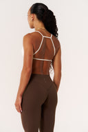 Cloud Compression Square Back Bra - Vanilla