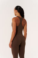 Cloud Compression Open Racer Back Tank - Malt