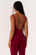 Cloud Compression Backless V Tank - Beet